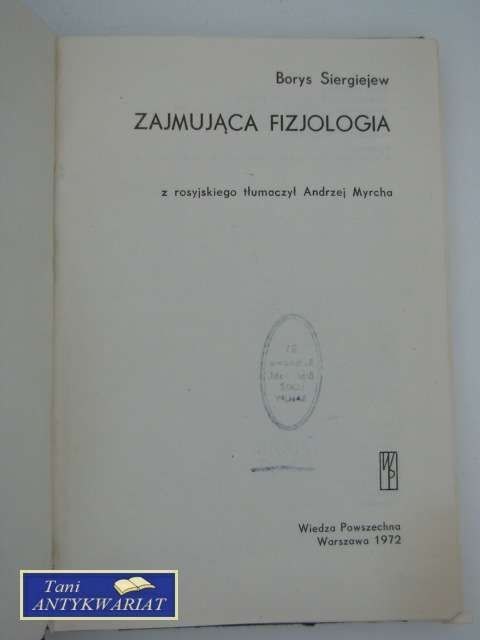 ZAJMUJĄCA FIZJOLOGIA