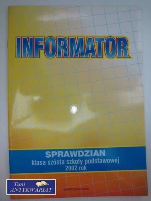INFORMATOR SPRAWDZIAN
