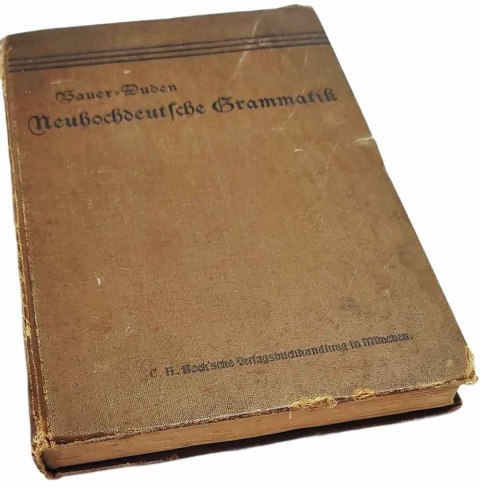 Neuhochdeutschen Grammatik wyd. 1908 rok