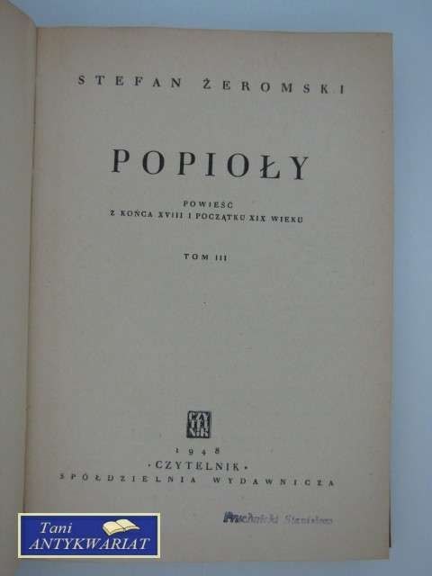 POPIOŁY T. 3