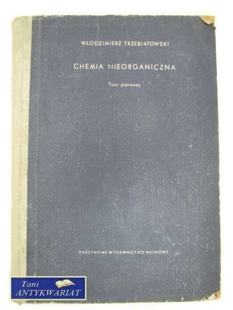 CHEMIA NIEORGANICZNA TOM 1
