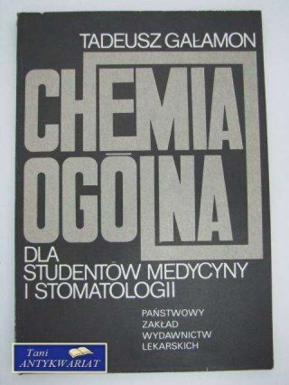 CHEMIA OGÓLNA DLA STUDENTÓW MEDYCYNY I STOMATOLOGII