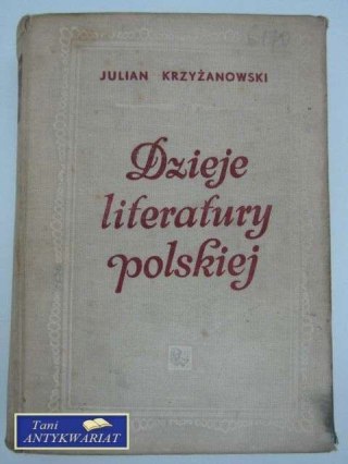 DZIEJE LITERATURY POLSKIEJ