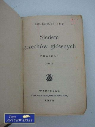 SIEDEM GRZECHÓW GŁÓWNYCH t.3
