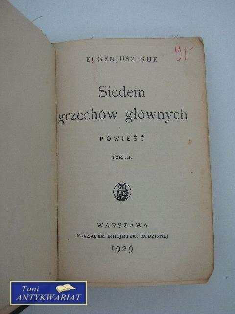 SIEDEM GRZECHÓW GŁÓWNYCH t.3