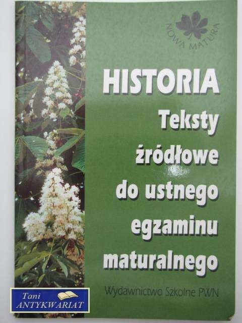 HISTORIA TEKSTY ŹRÓDŁOWE