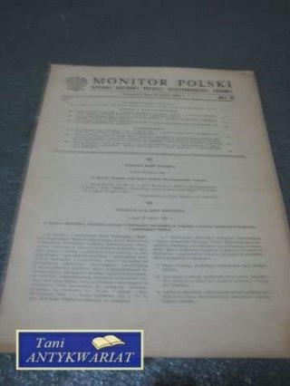 MONITOR POLSKI NR 8/81