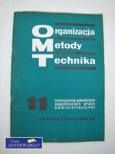 ORGANIZACJA METODY TECHNIKA NR 11