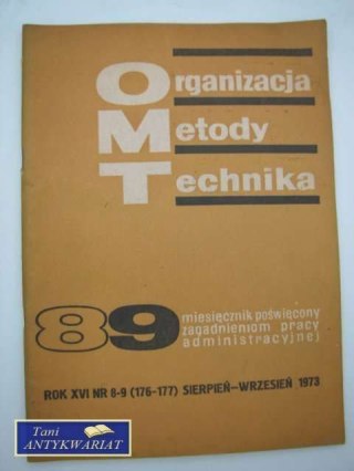 ORGANIZACJA METODY TECHNIKA NR 8-9/1973