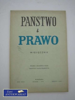 PAŃSTWO I PRAWO-MARZEC 1974