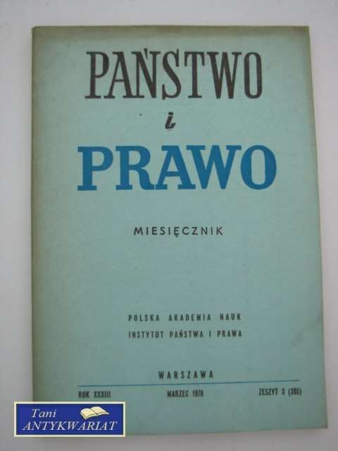 PAŃSTWO I PRAWO-MARZEC 1978