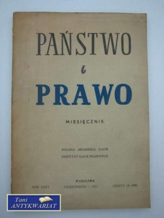 PAŃSTWO I PRAWO-PAŹDZIERNIK '71