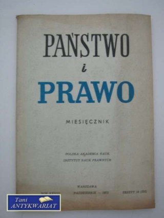 PAŃSTWO I PRAWO-PAŹDZIERNIK '73