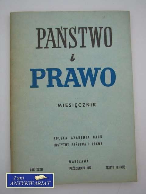 PAŃSTWO I PRAWO-PAŹDZIERNIK '77
