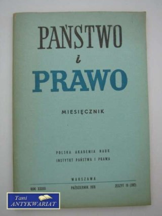 PAŃSTWO I PRAWO-PAŹDZIERNIK '78