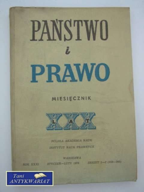PAŃSTWO I PRAWO - STYCZEŃ - LUTY 1976