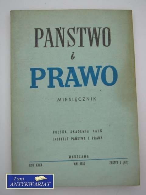 PAŃSTWO I PRAWO