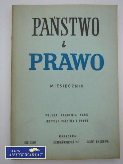 PAŃSTWO I PRAWO