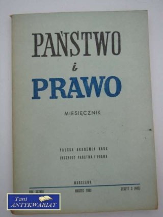 PAŃSTWO I PRAWO