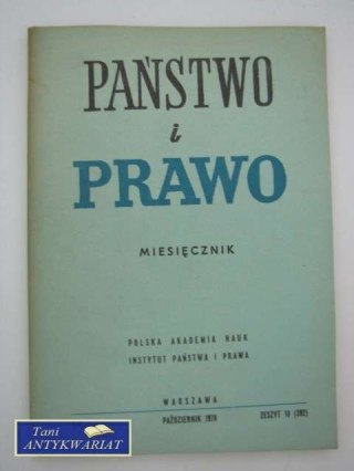 PAŃSTWO I PRAWO