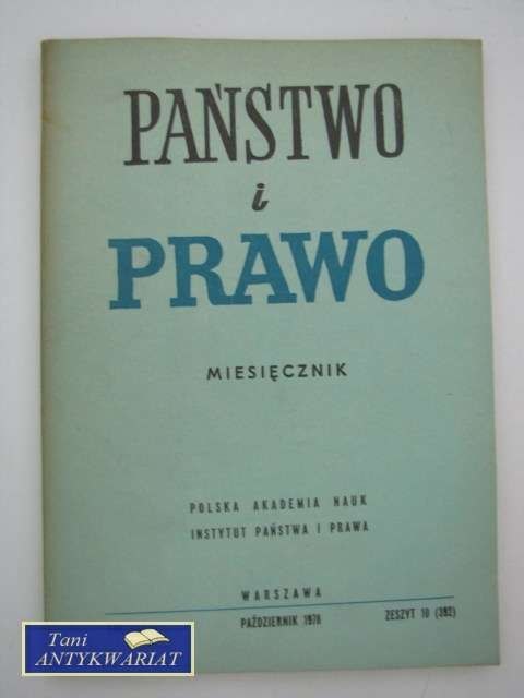 PAŃSTWO I PRAWO