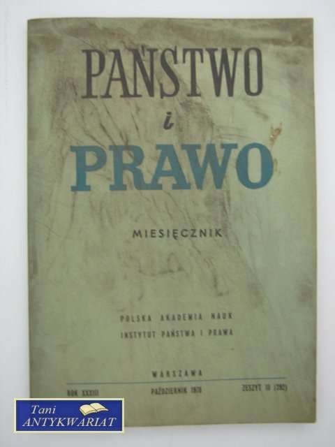 PAŃSTWO I PRAWO