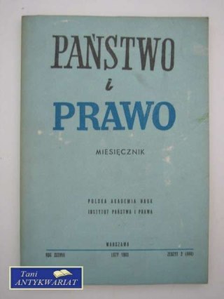 PAŃSTWO I PRAWO