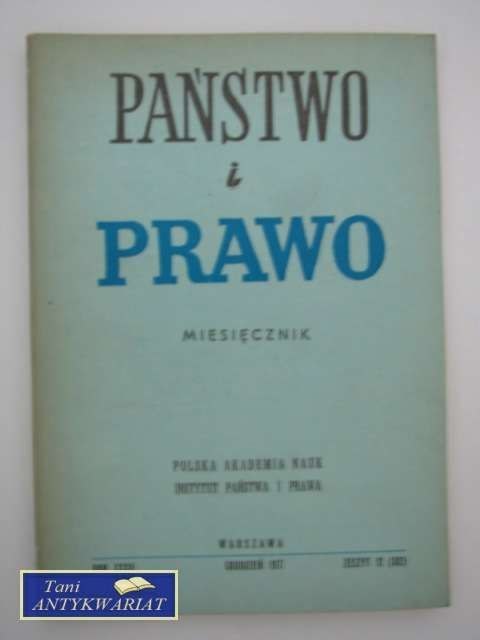 PAŃSTWO I PRAWO
