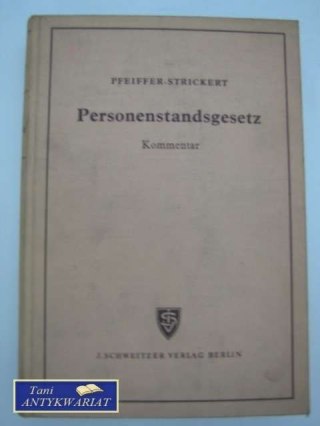 PERSONENSTANDSGESETZ
