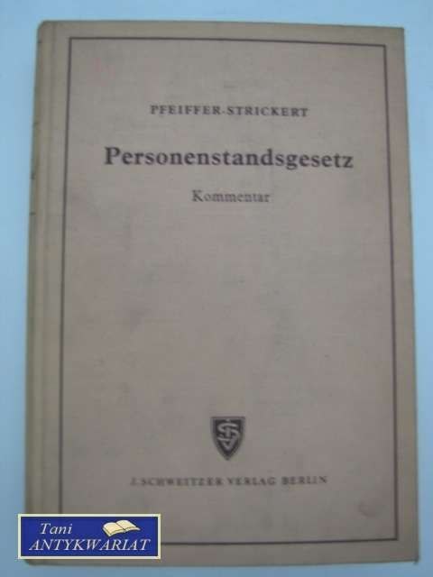 PERSONENSTANDSGESETZ