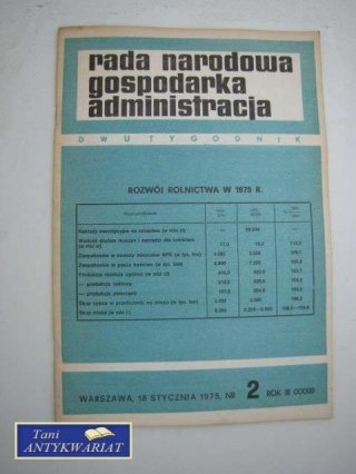 ROZWÓJ ROLNICTWA W 1975 R. NR 2