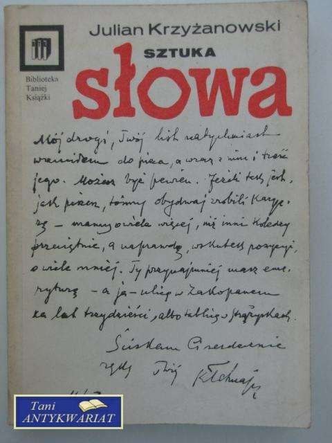 SZTUKA SŁOWA