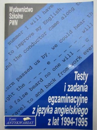 TESTY I ZADANIA Z JĘZYKA POLSKIEGO 1994-1995