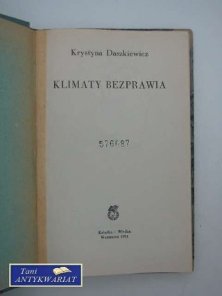 KLIMAT BEZPRAWIA