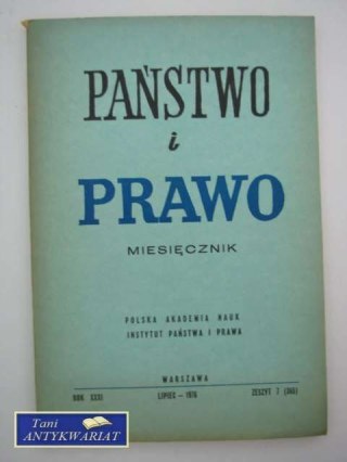 PAŃSTWO I PRAWO LIPIEC 1976