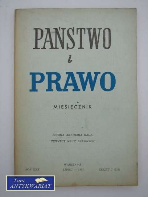 PAŃSTWO I PRAWO LIPIEC 19775