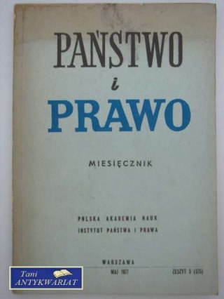 PAŃSTWO I PRAWO MAJ 1977