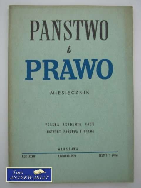 PAŃSTWO I PRAWO