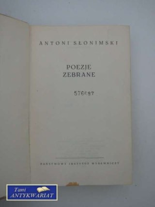 POEZJE ZEBRANE