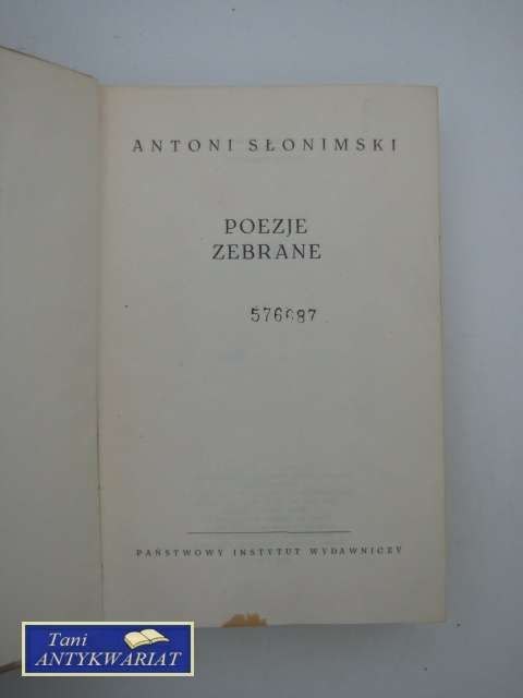 POEZJE ZEBRANE