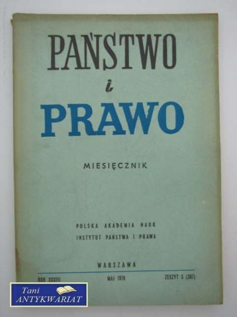 PRAWO I PAŃSTWO