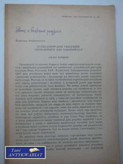 FUNKCJONOWANIE PREZYDIÓW GROMADZKICH RAD