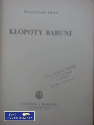 KŁOPOTY BABUNI