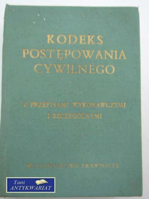 KODEKS POSTĘPOWANIA CYWILNEGO