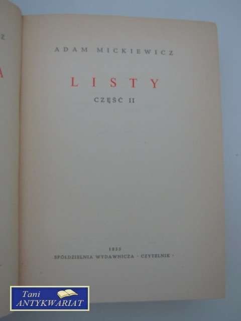 LISTY - część II