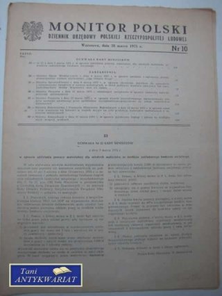 MONITOR POLSKI NR 10
