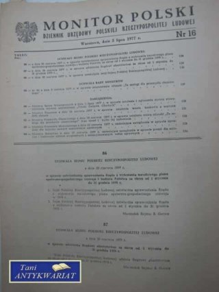 MONITOR POLSKI NR 16