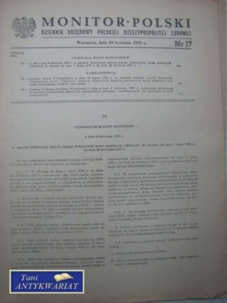 MONITOR POLSKI NR 17