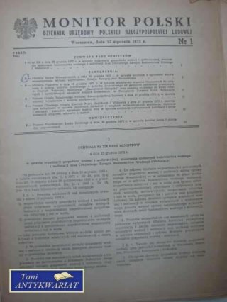 MONITOR POLSKI NR 1