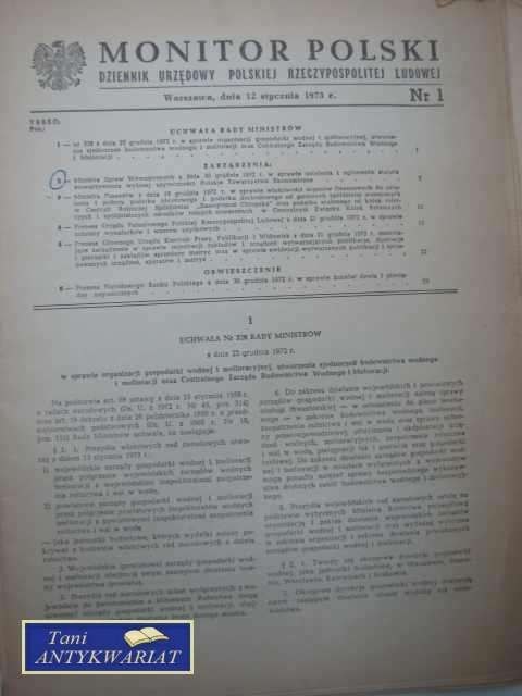 MONITOR POLSKI NR 1